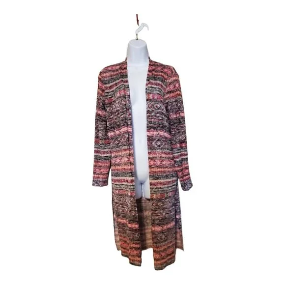 Pink Republic Sweaters Pink Republic Full Length Open Cardigan